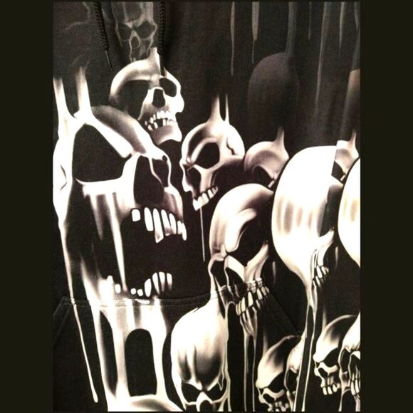 Garment One NEW Plus Size detailed SKULL & BONES MIDI DRESS Or Sweatshirt 3X - Picture 11 of 15